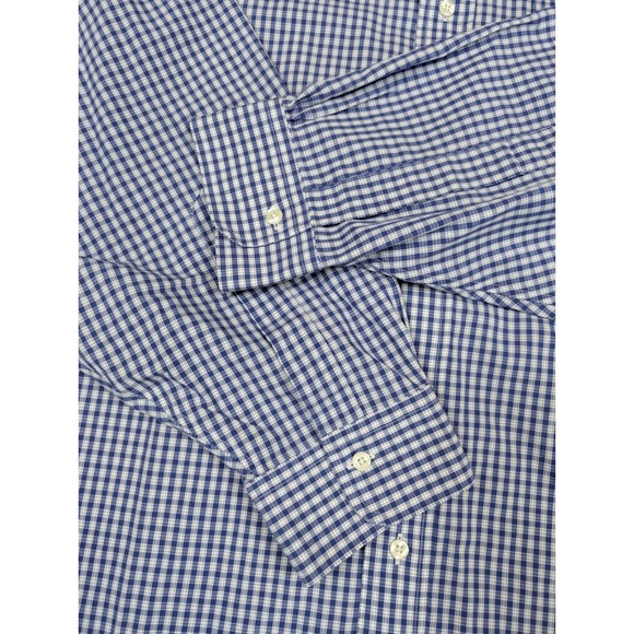 Brooks Brothers 1818 Madison Blue Plaid Button Down L/S Mens‎ Neck Size 20-37 - Picture 4 of 6
